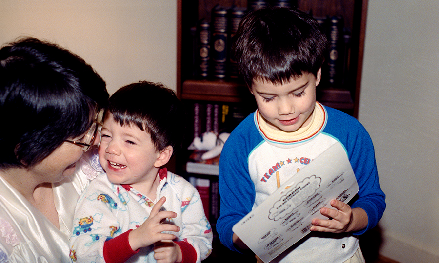 Mother's Day at Christmas 1990
